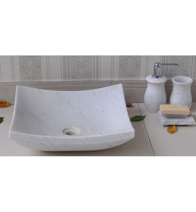 Chậu Rửa Mặt Đặt Bàn Đá Tự Nhiên Kanly MAR33V 