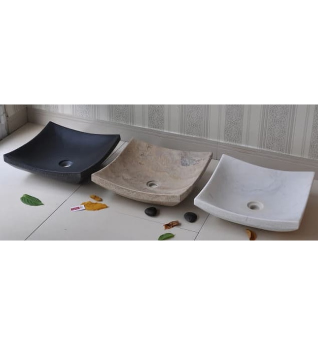 Chậu Rửa Mặt Đặt Bàn Đá Tự Nhiên Kanly MAR34V 