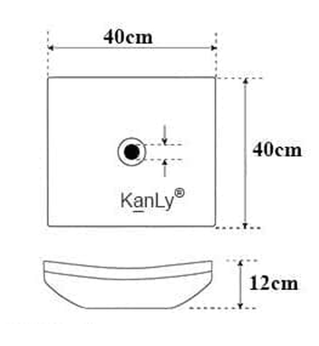 Chậu Rửa Mặt Đặt Bàn Đá Tự Nhiên Kanly MAR34V 