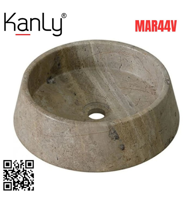 Chậu Rửa Mặt Đặt Bàn Đá Tự Nhiên Kanly MAR44V 