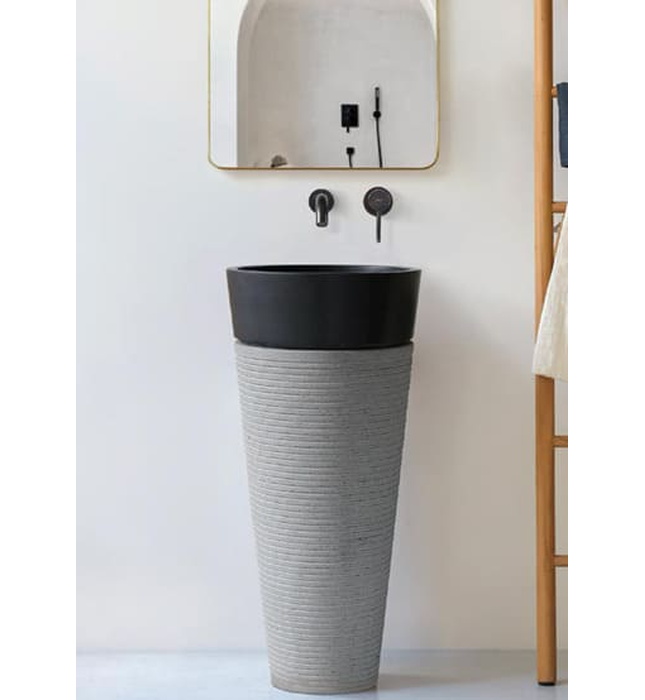 Chậu Rửa Mặt Đặt Sàn Đá Tự Nhiên Kanly MAR72 