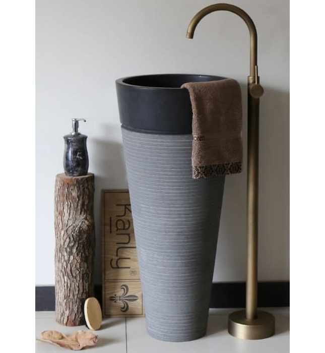 Chậu Rửa Mặt Đặt Sàn Đá Tự Nhiên Kanly MAR72 