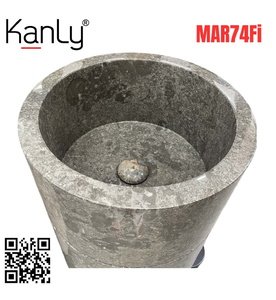 Chậu Rửa Mặt Đặt Sàn Đá Tự Nhiên Kanly MAR74Fi 