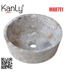 Chậu Rửa Mặt Đặt Bàn Đá Tự Nhiên Kanly MAR7E1 