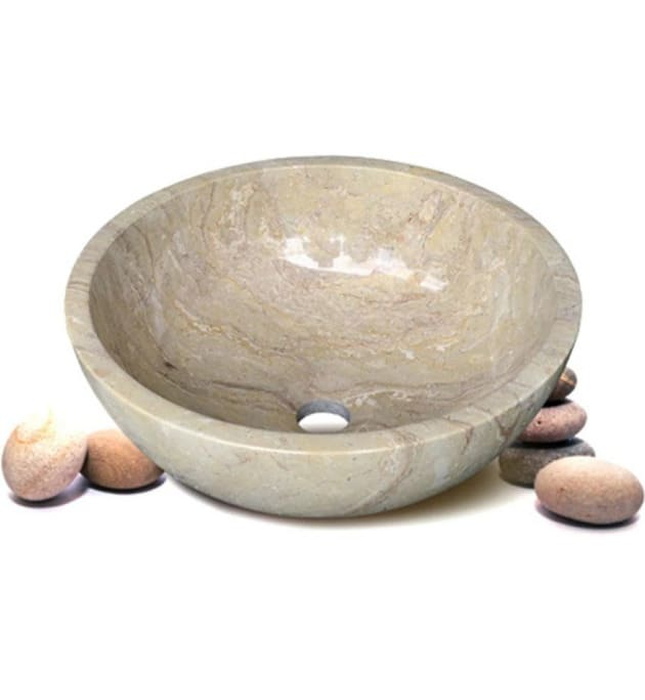 Chậu lavabo đặt bàn đá tự nhiên Kanly MAR11N 