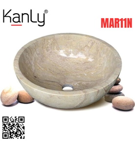 Chậu lavabo đặt bàn đá tự nhiên Kanly MAR11N 