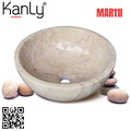 Chậu lavabo đặt bàn đá Marble tự nhiên Kanly MAR11I 