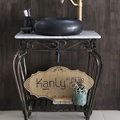 Chậu lavabo đặt bàn đá tự nhiên Kanly MAR122V 