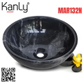 Chậu lavabo đặt bàn đá tự nhiên Kanly MAR12N 