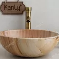 Chậu lavabo đặt bàn đá tự nhiên Kanly MAR13N