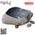 Chậu Rửa Mặt Đặt Bàn Đá Cuội Kanly MAR15V 