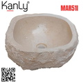 Chậu lavabo đặt bàn đá marble tự nhiên Kanly MAR51I 