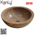 Chậu lavabo đặt bàn đá tự nhiên Kanly ONY19I 
