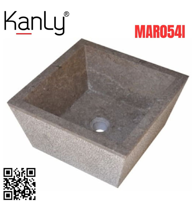 Chậu lavabo đặt bàn đá Marble tự nhiên Kanly MAR054I 