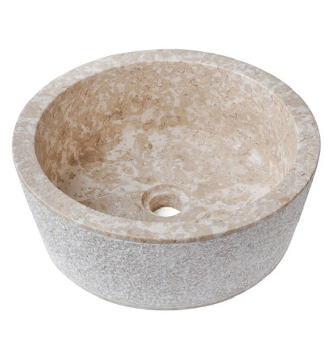 Chậu lavabo đặt bàn đá Marble tự nhiên Kanly MAR7E1I 