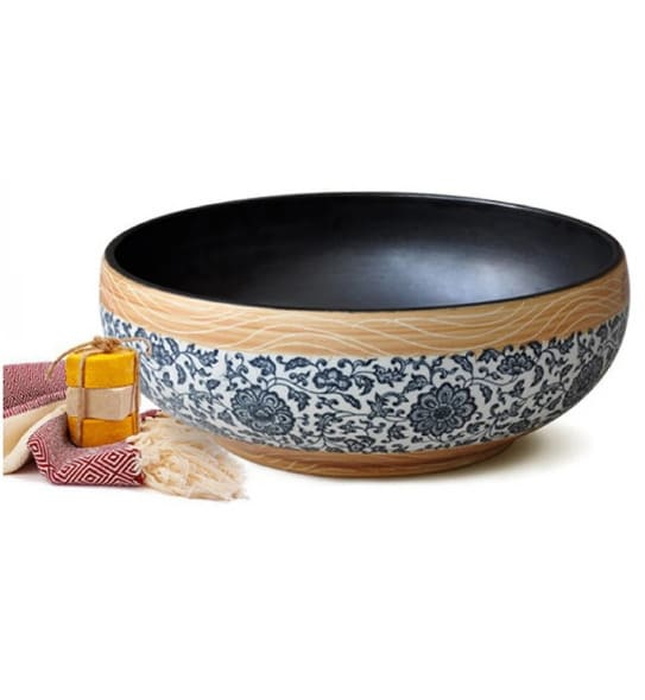 Chậu lavabo đặt bàn sứ mỹ thuật Kanly SU113 