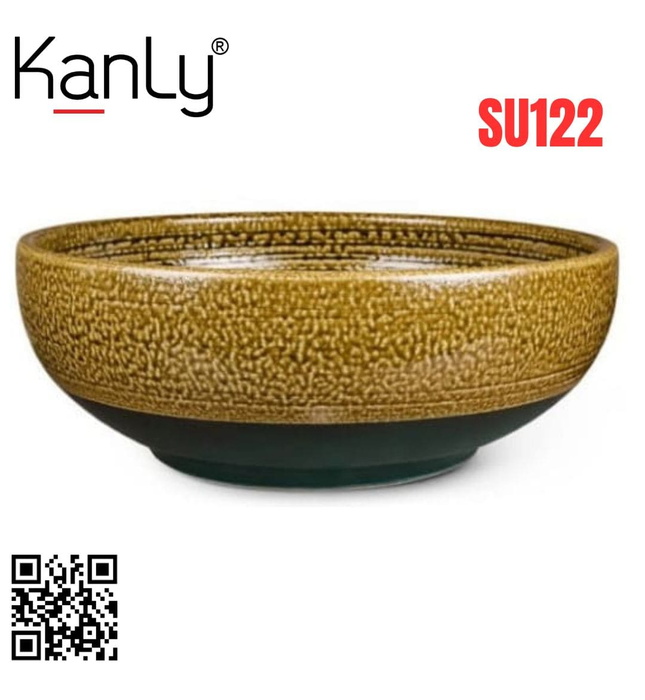 Chậu lavabo đặt bàn sứ mỹ thuật Kanly SU122 