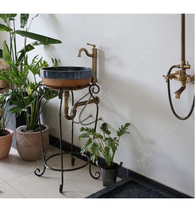 Chậu lavabo đặt bàn sứ mỹ thuật Kanly SU311