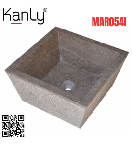 Chậu lavabo đặt bàn đá Marble tự nhiên Kanly MAR054I 