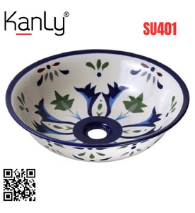 Chậu lavabo đặt bàn sứ mỹ thuật Kanly SU401 