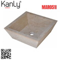 Chậu lavabo đặt bàn đá Marble tự nhiên Kanly MAR051I 