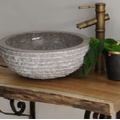 Chậu lavabo đặt bàn đá Marble tự nhiên Kanly MAR14Bi