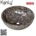 Chậu lavabo đặt bàn đá Marble tự nhiên Kanly MAR14I 