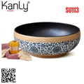 Chậu lavabo đặt bàn sứ mỹ thuật Kanly SU113 