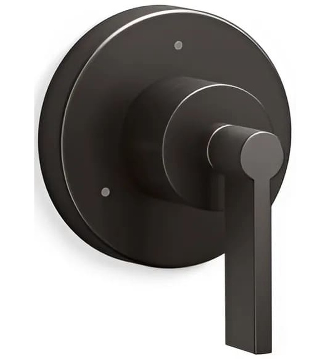 Mặt nạ chuyển đổi hướng dòng nước sen tắm đen Kallista P24483-LV-BL