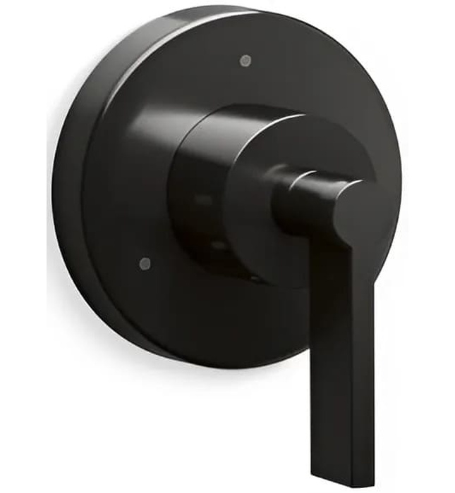 Mặt nạ chuyển đổi hướng dòng nước sen tắm đen Kallista P24483-LV-BL