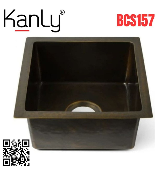 Chậu lavabo đặt bàn đồng thau âm bàn Kanly BCS157 