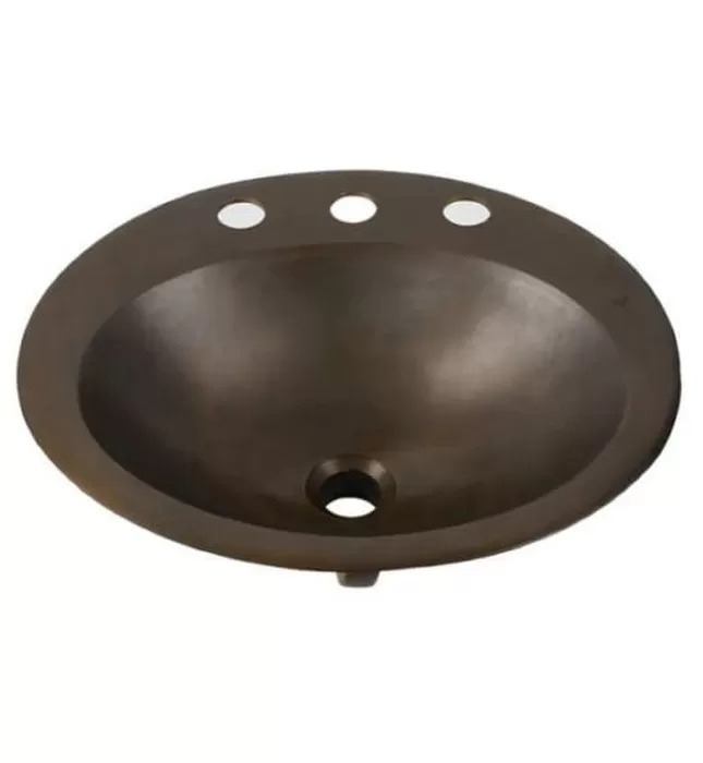 Chậu lavabo đặt bàn đồng thau phong cách cổ Kanly GCL08 (DL6211)