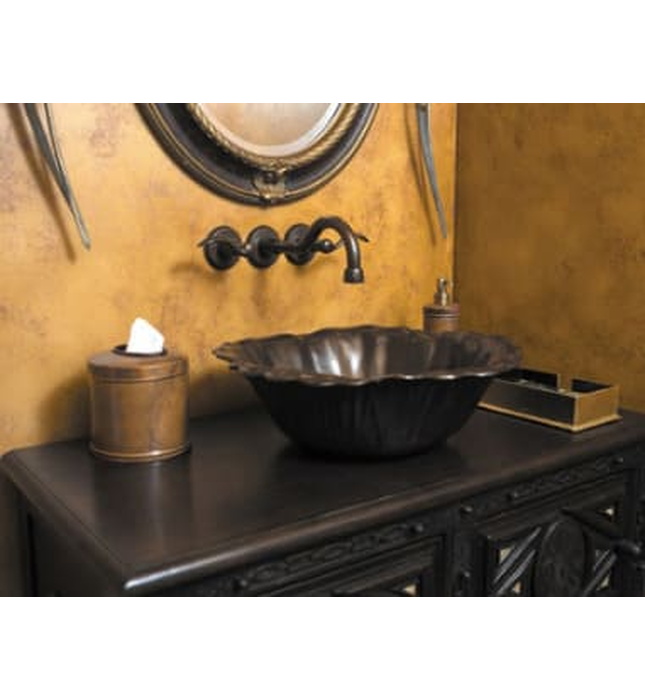 Chậu lavabo đặt bàn đồng thau Kanly GCL09 