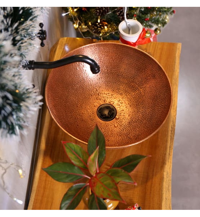 Chậu lavabo đặt bàn đồng Kanly RSC201V