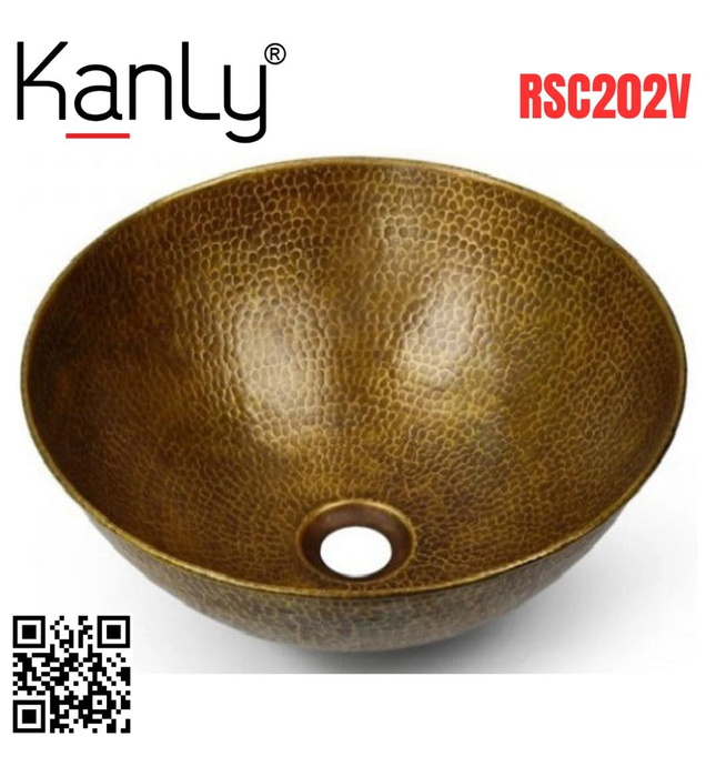 Chậu lavabo đặt bàn đồng Kanly RSC202V 