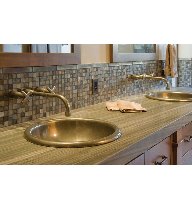 Chậu lavabo đặt bàn đồng thau Kanly RSC319