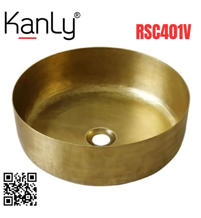 Chậu lavabo đặt bàn đồng Kanly RSC401V 