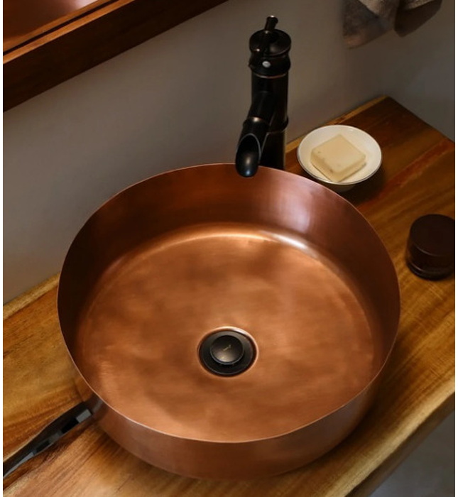 Chậu lavabo đặt bàn đồng Kanly RSC402V 