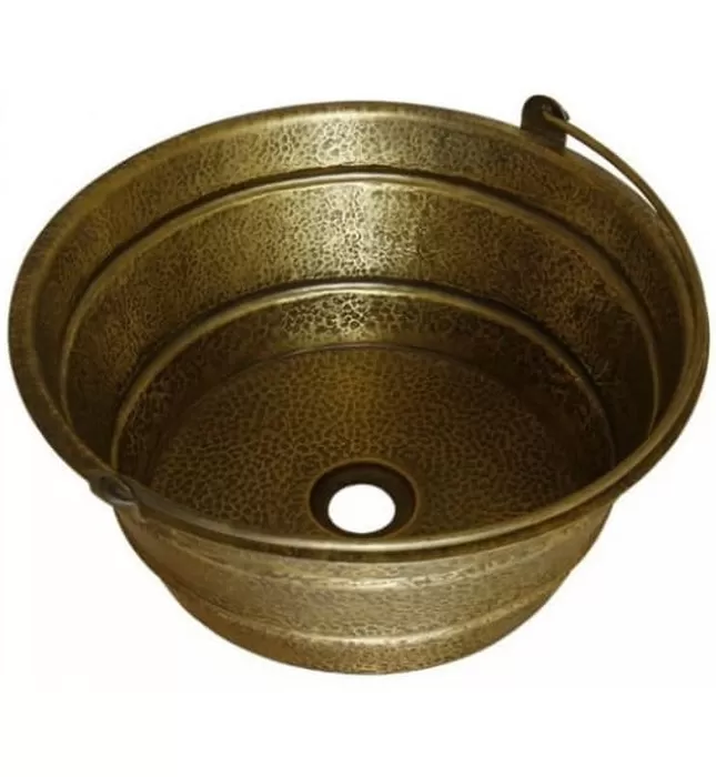 Chậu lavabo đặt bàn đồng có quai xách Kanly BL5111 (RSC411V)