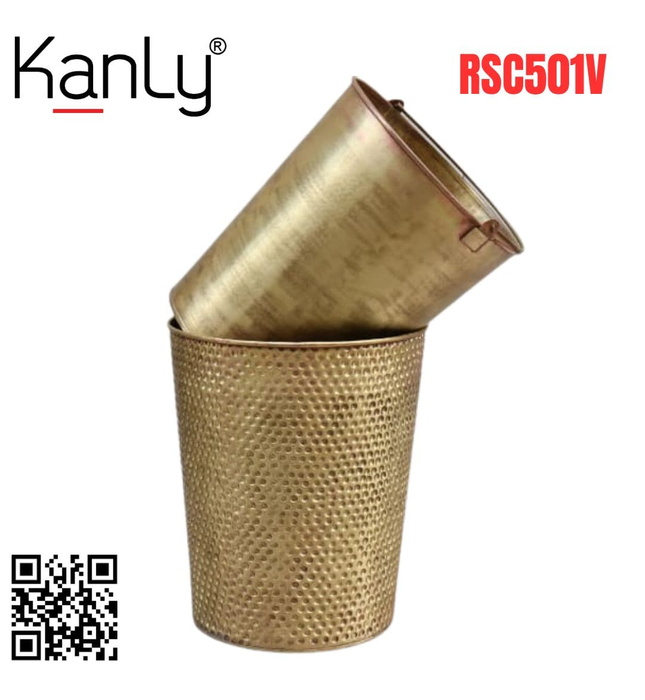 Thùng Đựng Rác Bằng Đồng Kanly RSC501V
