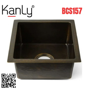 Chậu lavabo đặt bàn đồng thau âm bàn Kanly BCS157 