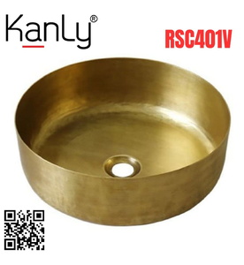 Chậu lavabo đặt bàn đồng Kanly RSC401V 