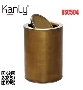 Thùng Đựng Rác Bằng Đồng Nắp Lật Kanly RSC504 