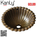 Chậu lavabo đặt bàn đồng thau Kanly GCL09 