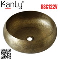 Chậu lavabo đặt bàn đồng đỏ Kanly RSC122V 