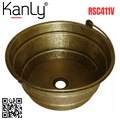Chậu lavabo đặt bàn đồng có quai xách Kanly RSC411V 