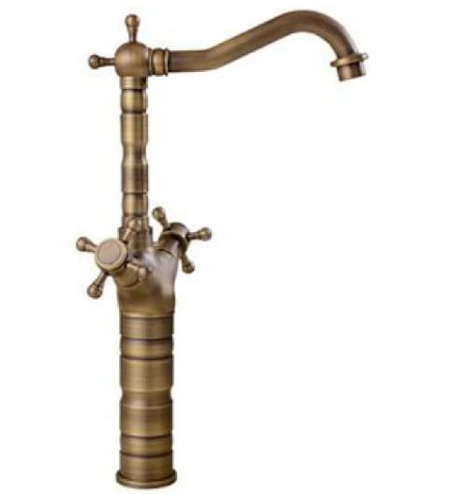 Vòi lavabo nóng lạnh bằng đồng cổ điển Kanly GCA01 