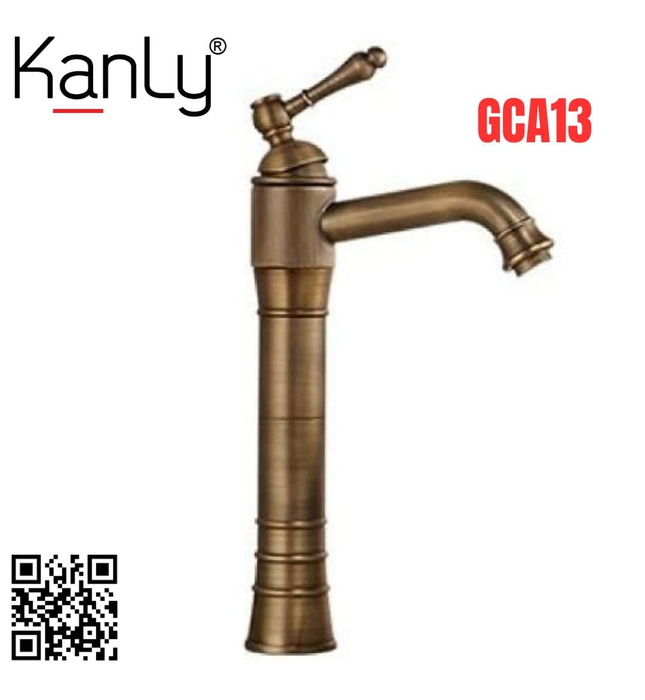 Vòi lavabo nóng lạnh bằng đồng cổ điển Kanly GCA13 