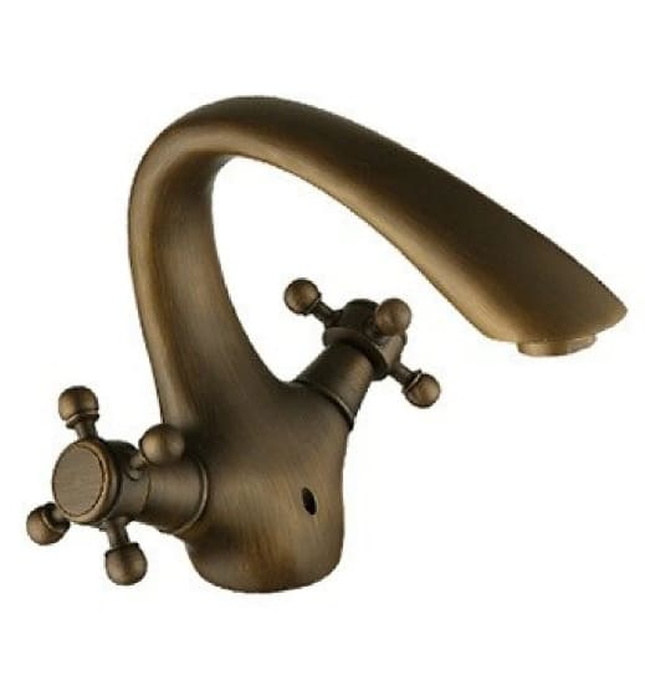 Vòi lavabo nóng lạnh bằng đồng cổ điển Kanly GCV07 