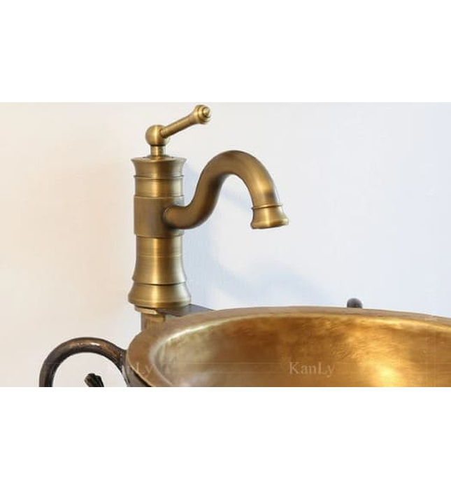 Vòi lavabo nóng lạnh bằng đồng cổ điển Kanly GCV16 